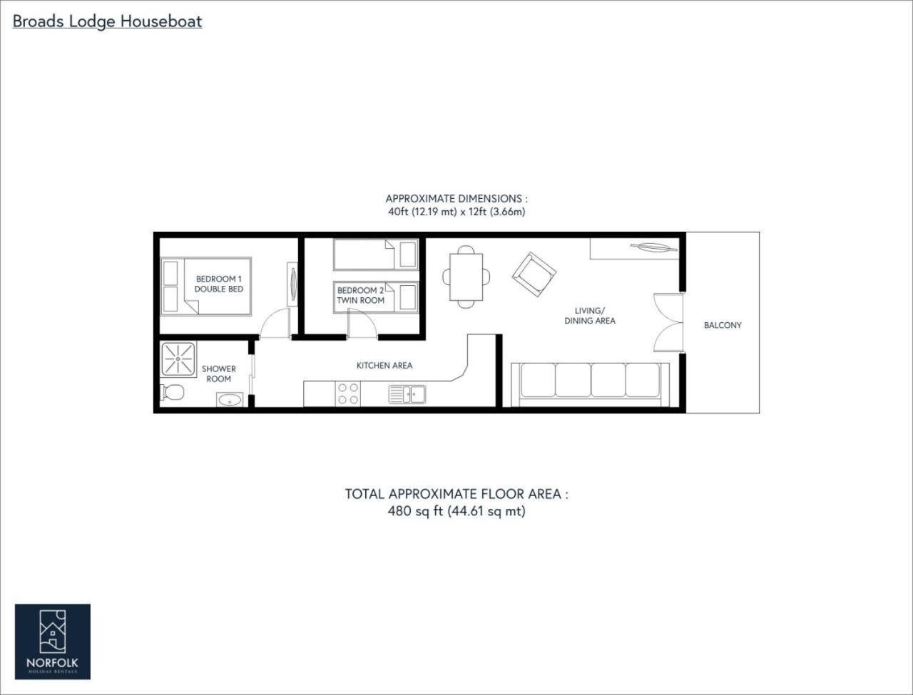 Hickling Broads Lodge Houseboat ستالهام المظهر الخارجي الصورة